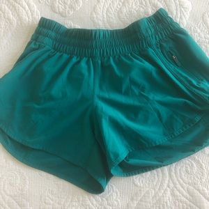 Green lululemon shorts